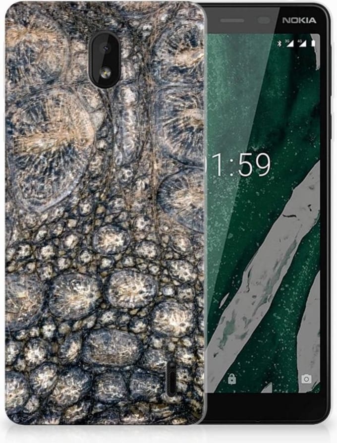 Nokia 1 Plus TPU Hoesje Krokodillenprint
