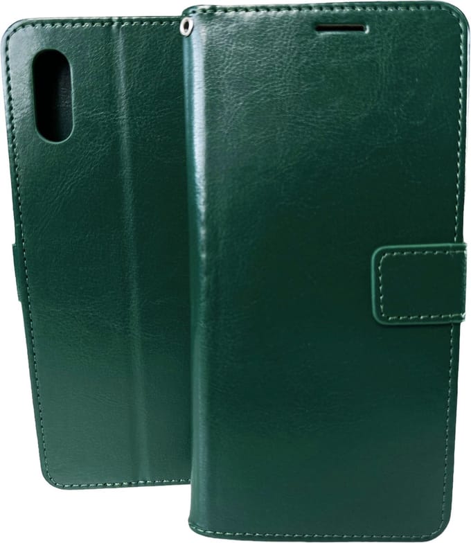 Portemonnee Book Case Hoesje Geschikt voor: Realme 7 - groen