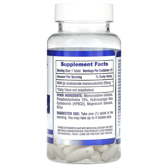 Hi Tech Pharmaceuticals, NMN, 250 mg, 60 tabletten