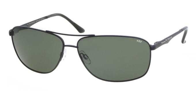 Polar Specs® Heren Zonnebril PS9082 – Mat Zwart – Polariserend Groen standaard Cat.3 – Medium