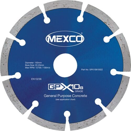 Mexco diamantschijf universeel 150x22,2mm