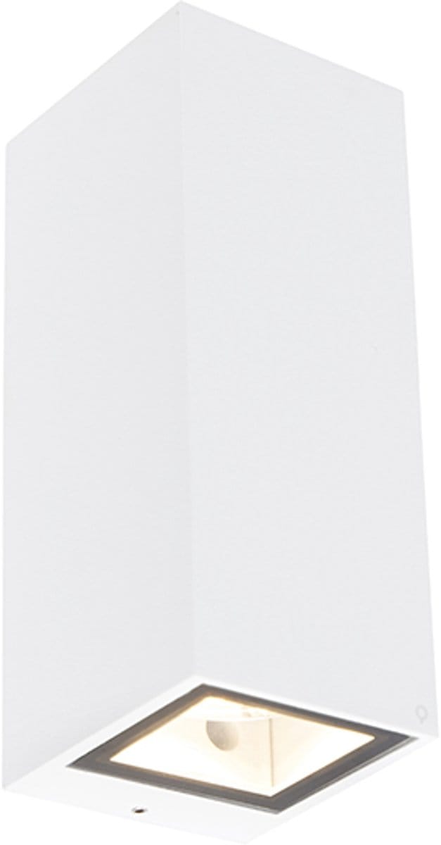QAZQA baleno - Moderne Wandlamp Up Down voor buiten - 2 lichts - D 92 mm - Wit - Buitenverlichting