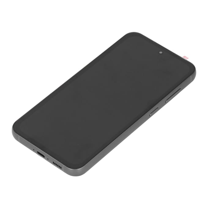Schermvervanging met frame voor Galaxy S23 FE met ondersteuning voor vingerafdrukscanner en touchscreen. gray