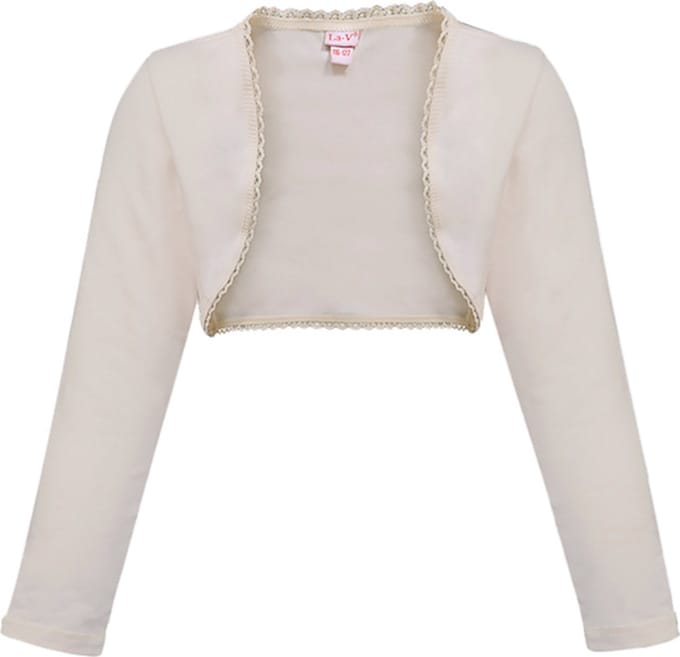 La V Bolero meisje zandkleur (Beige) 140-146