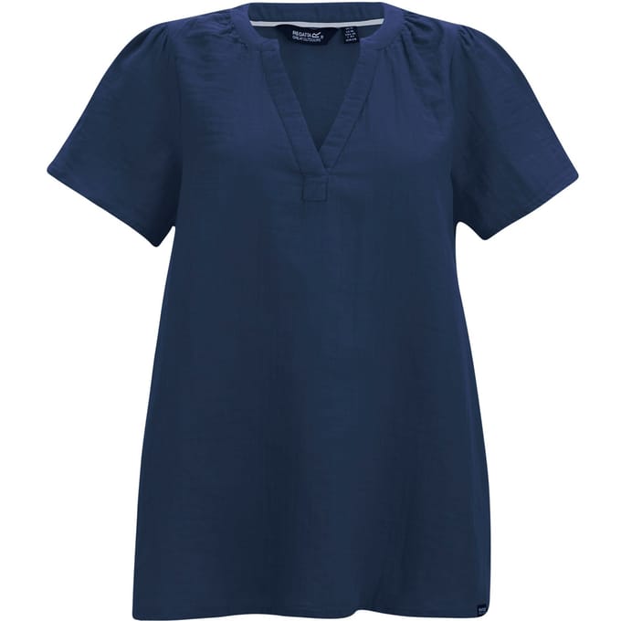 Regatta Dames/Dames Selen Shirt Met Korte Mouwen (Marineblauw)