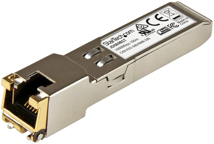 StarTech.com Gigabit RJ45 Copper SFP Transceiver Module - HP JD089B Compatible - 100m