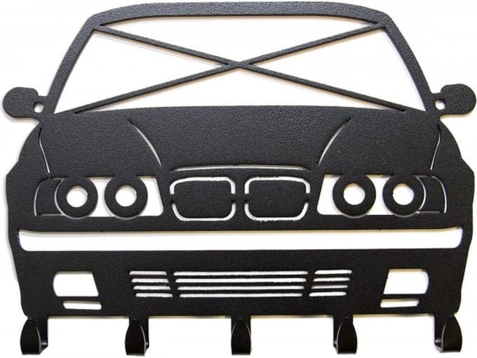 Sleutelhouder BMW - E34 - Sleutelrekje - auto - kapstok - M - drift - race - hoge kwaliteit - REYHS - design - handig - stoer