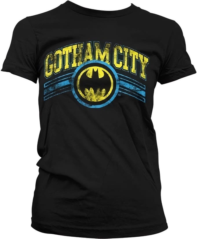Batman Gotham C' - en Girly-T-shirt voor dames, zwartit