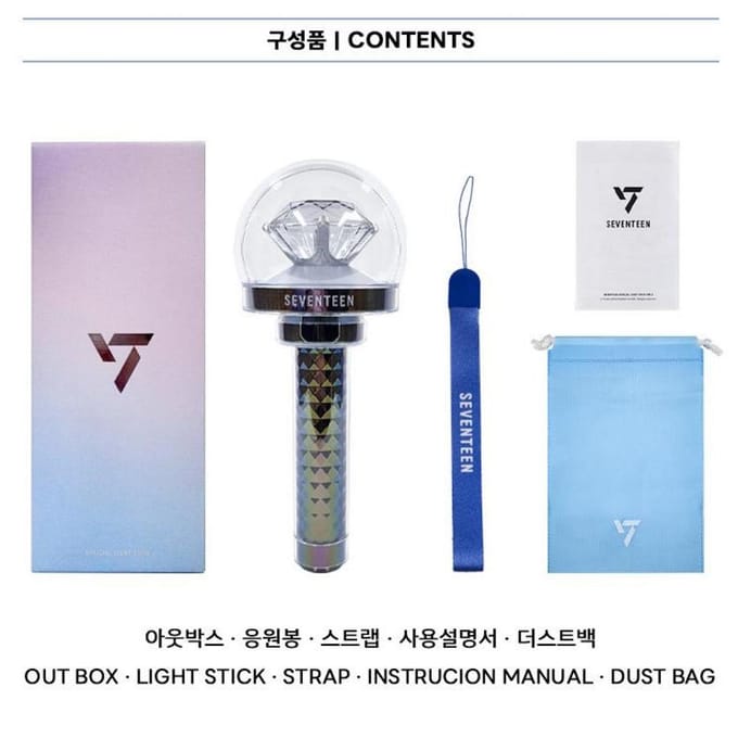 SEVENTEEN Officiële Light Stick Ver 3 Cheering Stick KPOP IDOL GOEDEREN white