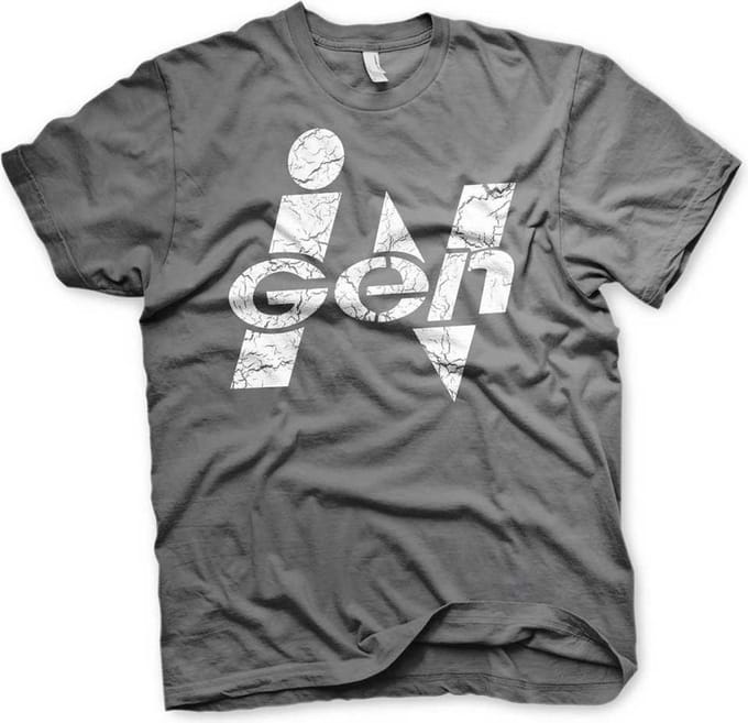 Jurassic Park Heren Tshirt -L- iGen Grijs
