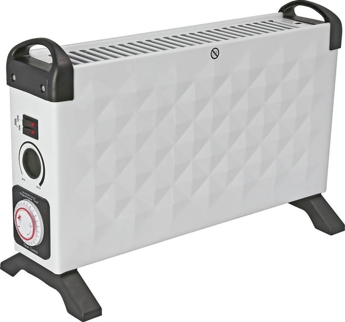 Challenge Diamond 2kW Convectorverwarmer | electrische verwarming met Timer