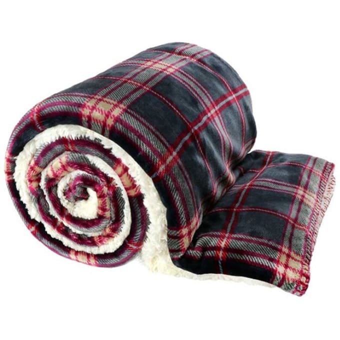 Unique Living | Larsson plaid 150x200cm dark grey
