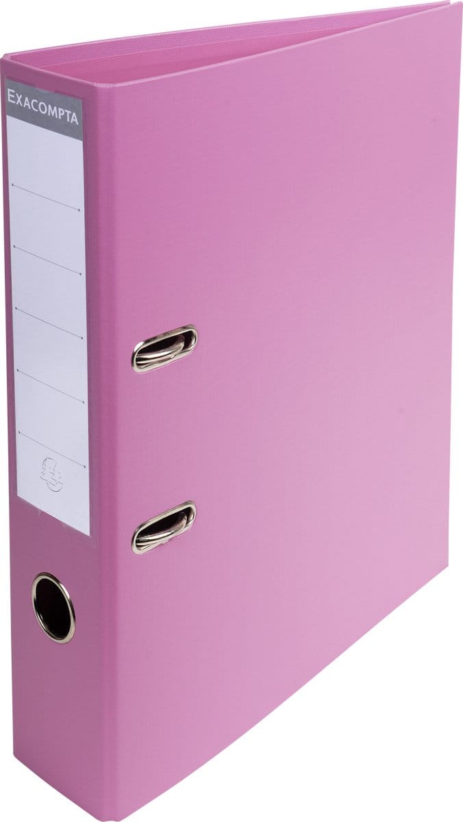 Exacompta 10x Prem'Touch® PVC Ordner met hefboom - rug 70 mm - A4 - Roze - 53755E
