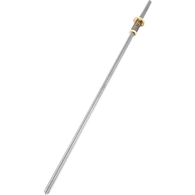 T8 Draadstang Schroef met Anti-Backlash Veerbelaste Moer voor 3D Printer (400mm) white