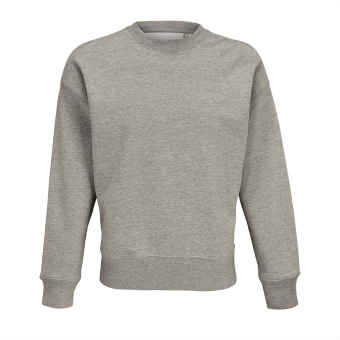 SOL'S Unisex Round-Neck Sweatshirt Authentic L04043 - Grey Melange - M
