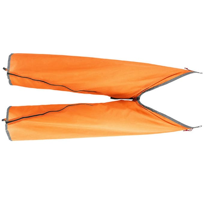 Regenbroek Waterdicht Zijrits Lichtgewicht Verstelbaar Waterdichte Broek voor Wandelen Buiten Gebruik Oranje oranje