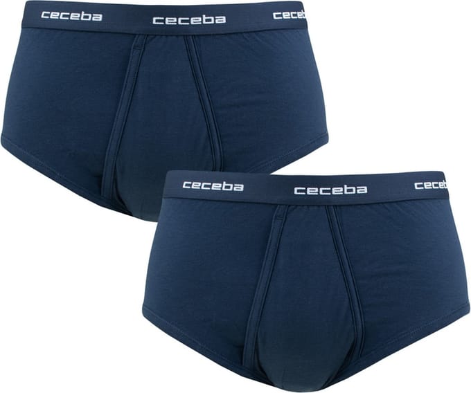 CECEBA New Classics Herenslip met gulp - 2-pack - Blauw