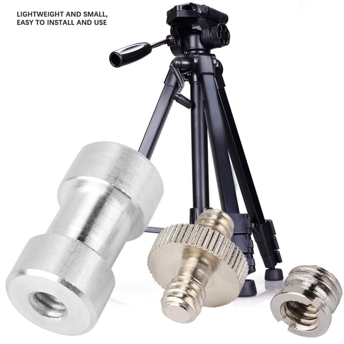 Vis Trépied Métal Durable 14  38  pour Pied d'Éclairage Parapluie Adaptateur Support Caméra gray