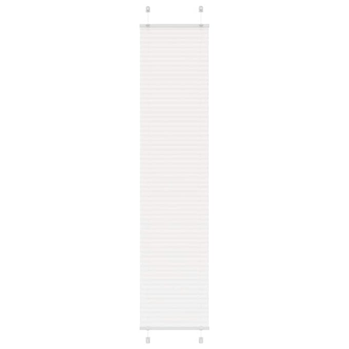 vidaXL - Plissé - rolgordijn - 45x200 - cm - stofbreedte - 44,4 - cm - polyester - wit