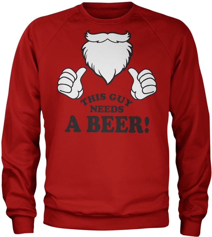 Hybris Sweatshirt ‘This Guy Needs A Beer’ SH-3-16085-H91-11
