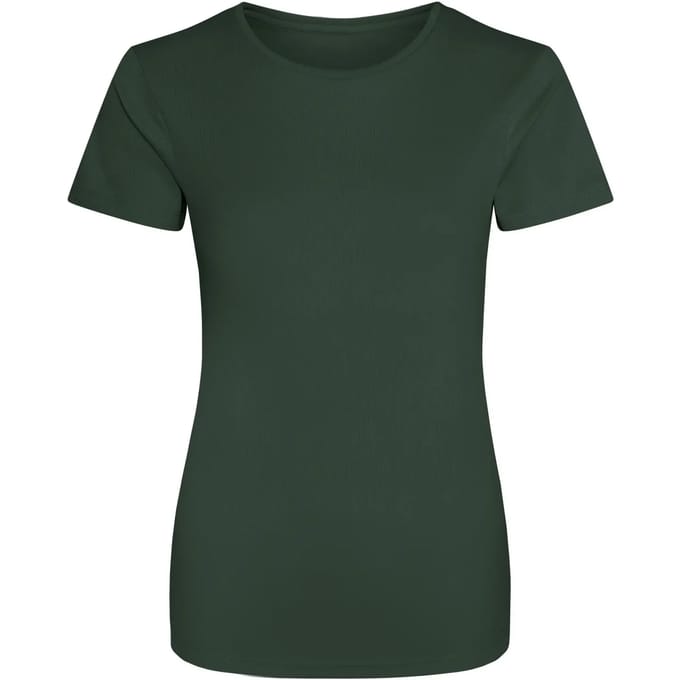 Dames sportshirt met korte mouwen 'Cool T' Bottle Green - M