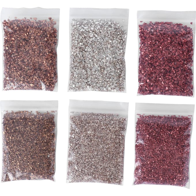 Glanzende Glas Glitter DIY Irreguliere Glas Chips Gebroken Glas Vormvuller Decoratie gray