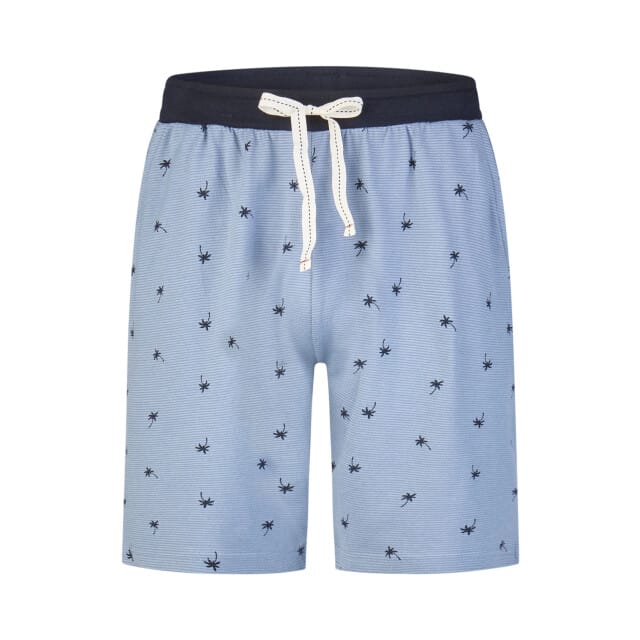 Phil & Co Heren Shortama Korte Pyjama Set Blauw Geprint - Maat M