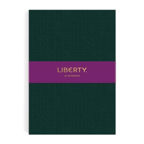 Liberty Dark Green Tudor A5 Embossed Journal - Galison
