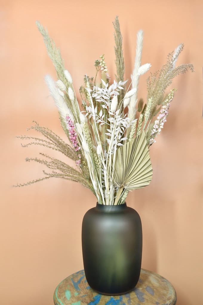 Droogbloemen - 70 cm - White - Natuurlijk Bloemen