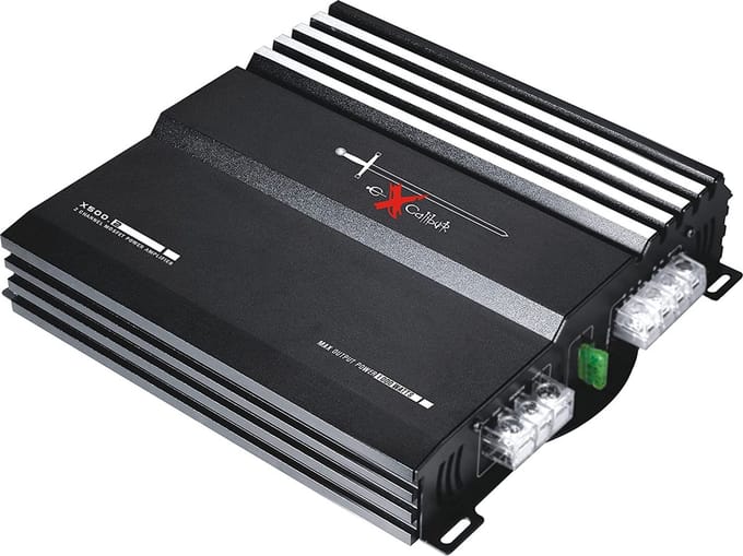 Excalibur X500.2 - Autoversterker - 2-Kanaals - 1000W Piek / 2 x 50W RMS - 4Ω - 150mV–8V Input - Instelbare Crossover - MOSFET Voedingsmodule
