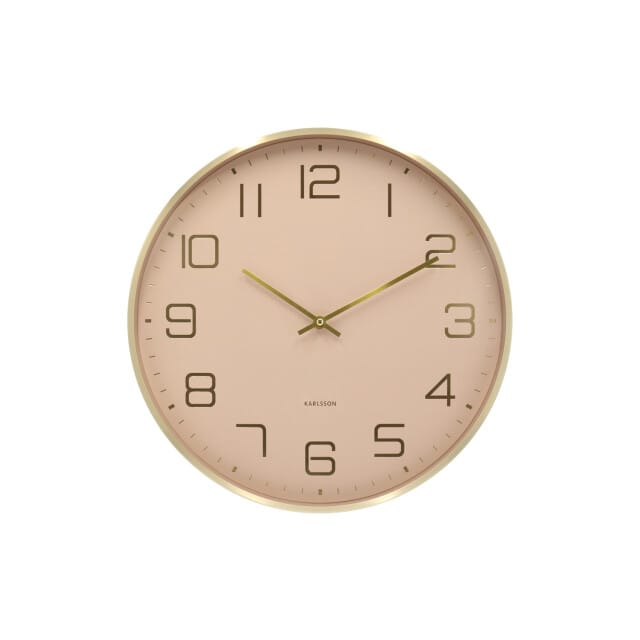 Karlsson wandklok elegance glow zacht- Ø40cm