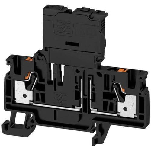 Weidmüller 2429870000 Zekering-serieklem 6.10 mm Spanveer Zwart 50 stuk(s)
