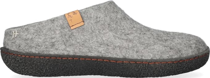 Tofvel - Slipa Wolvilt Instap Pantoffels Marbled Light Grey - Maat 37