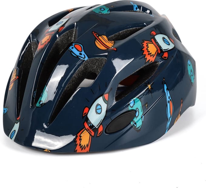 Nixnix® - Fietshelm Kinderen - Ruimte thema - Blauw - Fiets Helm