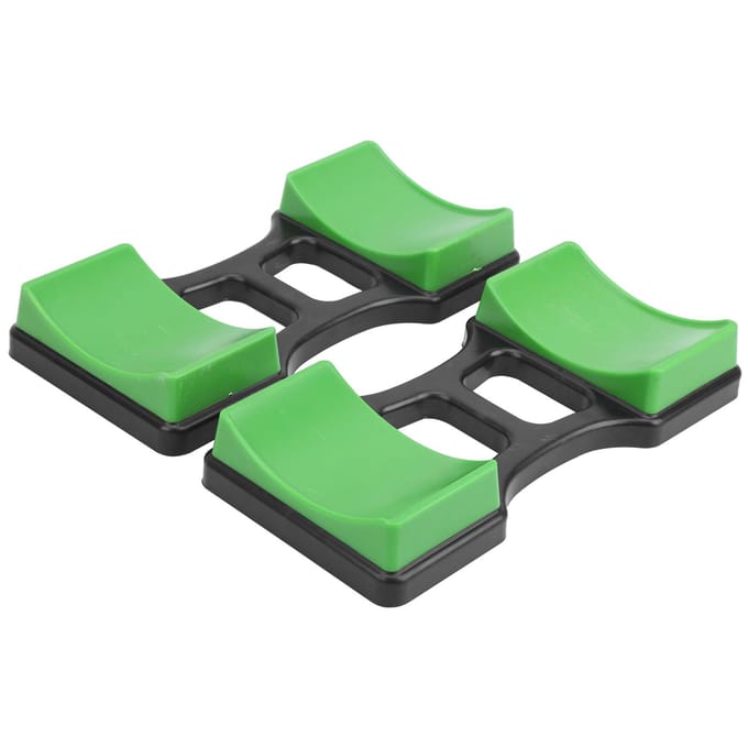 1 Paire Support de Cadre d'Haltères Domestique Empêche le Roulement Porte-Haltères Support 100KG Portant L black