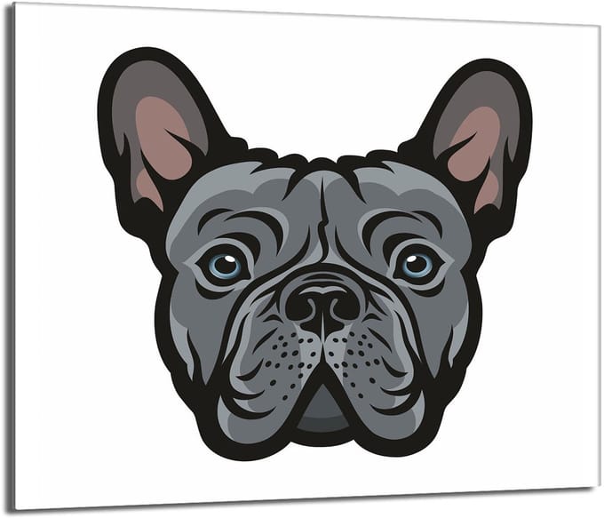 TMK ArtDeko - Snijplank - Glas - 60x52cm - Hond Motief