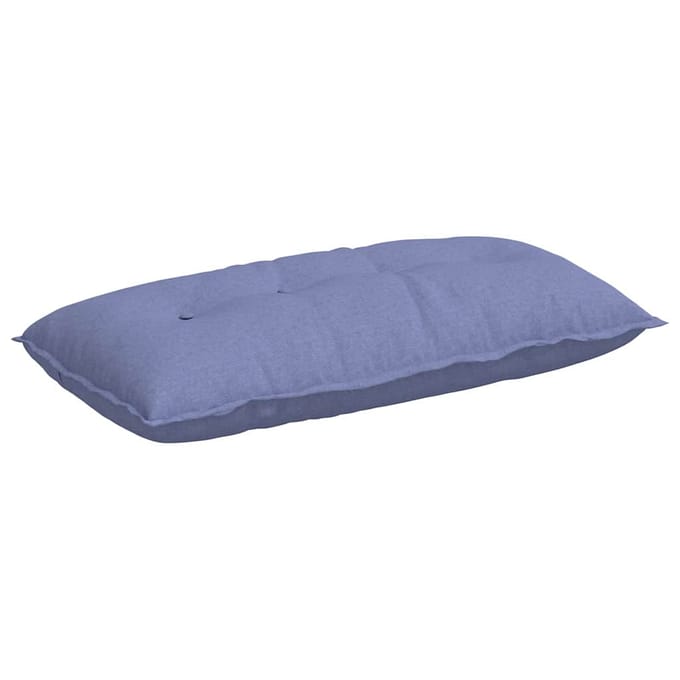 vidaXL - Rugkussen - Jeans - Blauw - 100 - x - 50 - x - 19 - cm - Stof