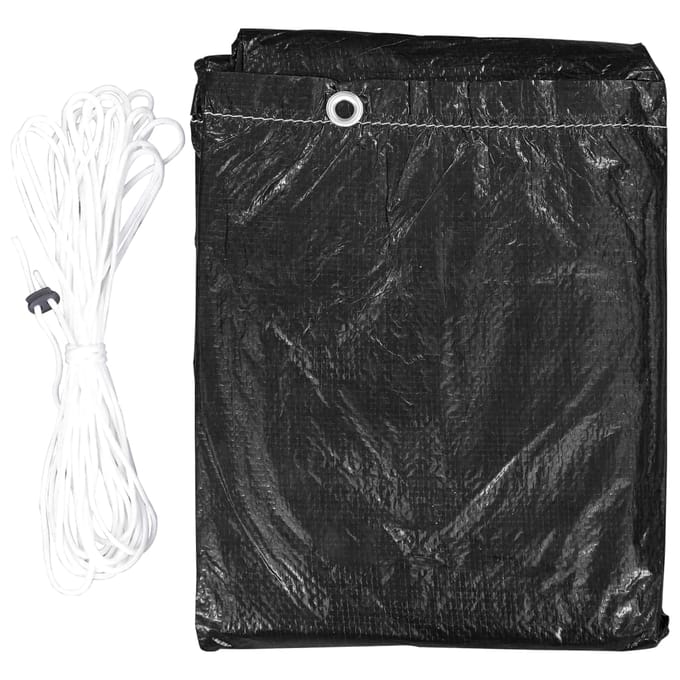 vidaXL - Tuinmeubelhoezen - 2 - st - met - 10 - oogjes - 325x90 - cm