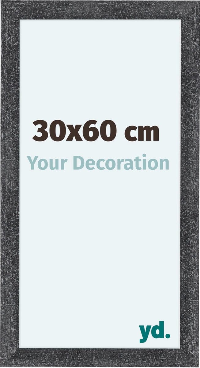 Your Decoration - Fotolijst 30x60 cm - MDF - Grijs Geveegd - Como