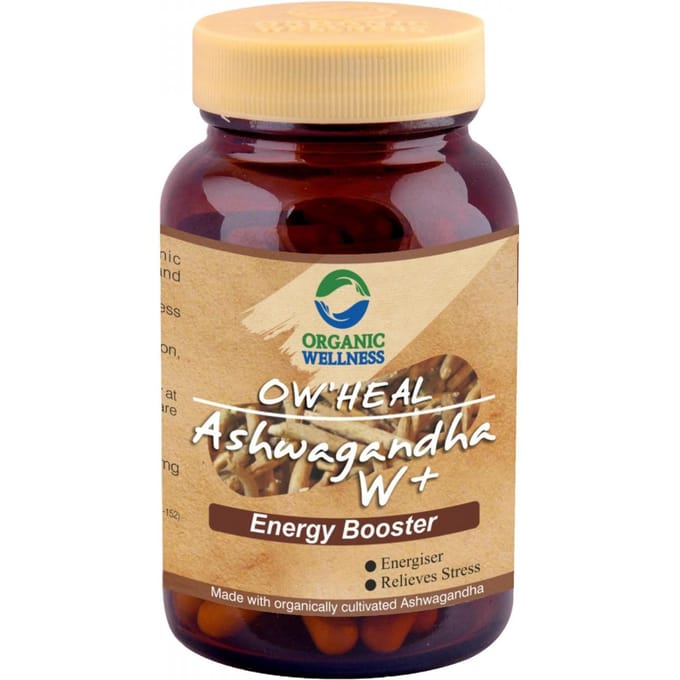 Ашваганда W+ (90 кап), Ashwagandha W+,  Organic Wellness