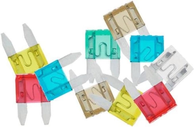 ProPlus Mini steekzekeringen - assorti - 10-delig - diverse ampères
