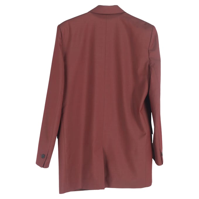 Isabel Marant Étoile Enkele Knop Blazer en Broek Set in Maroon Wol