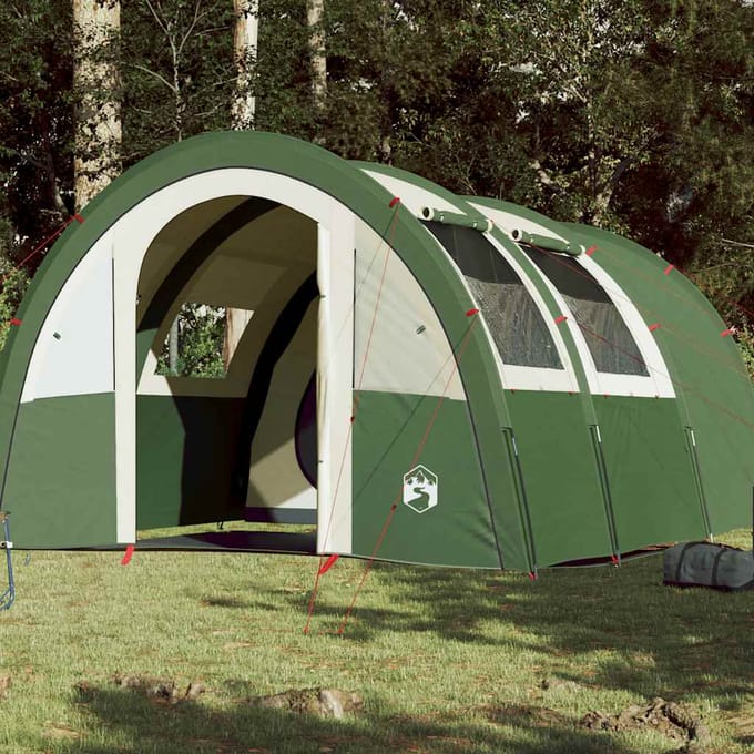 Vidaxl Kampeertent, 4-Persoons, Tunnelmodel, Groen, Waterdicht
