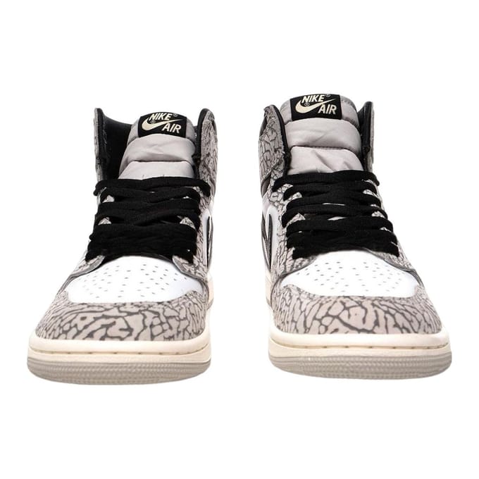 Air Jordan 1 Retro High OG White Cement - DZ5485-052 - Maat 46 - WIT - Schoenen