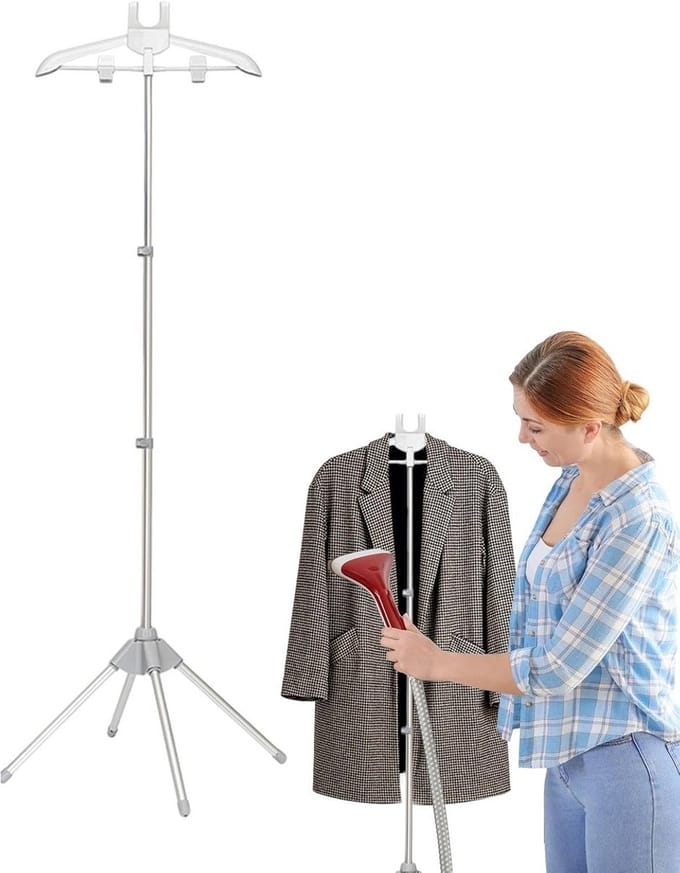 Inklapbare Kledingstomer Standaard met Hanger - Verstelbaar & Telescopisch