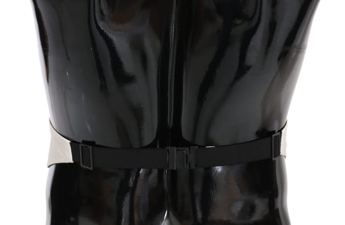 Dolce & Gabbana Witte Mannen Taille Riem 100% Zijde Cummerbund