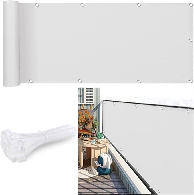 Privacy Scherm 140x550cm voor Tuinen en Terrassen – UV-bestendig en Winddicht