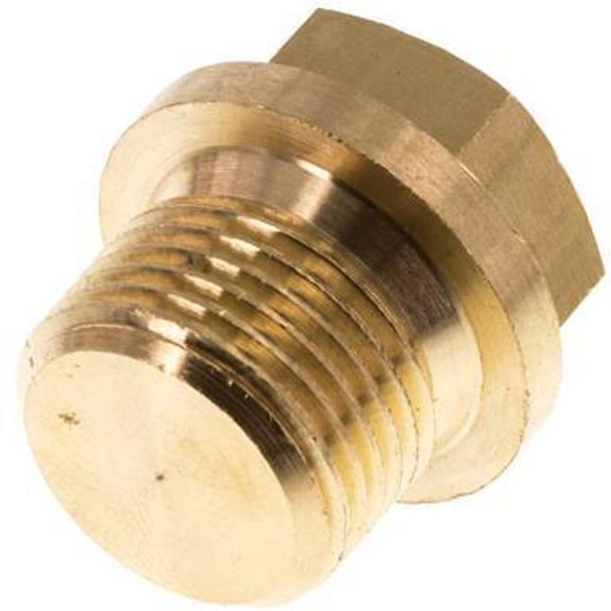 Plug G3/8'' Messing met Kraag En Buitenzeskant 16bar [2 Stuks]