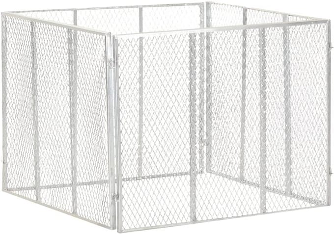Compostbak Tuin 100x100x77 cm - Verzinkt Staal voor Tuinafval