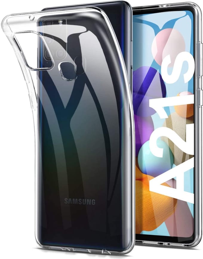 Hoesje voor Samsung Galaxy A21S backcover Shockproof siliconen Transparant